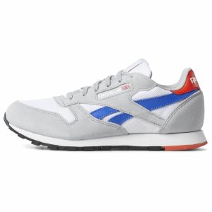 Reebok Classic Leather Turnschuhe Kinder - Weiß/Grau/Orange - DE 130-QHK